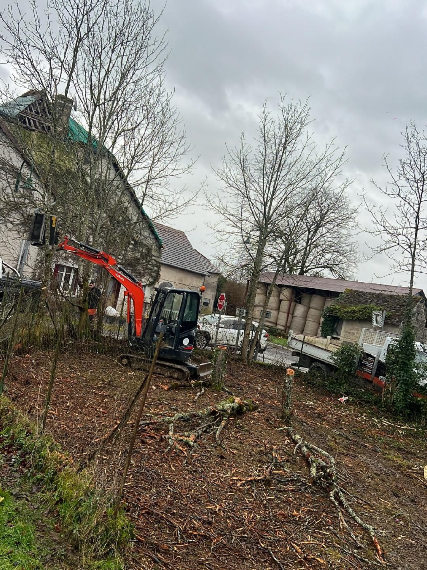 La démolition d'une maison