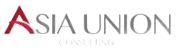 Logotipo de Asia Union Consulting en texto rojo y gris