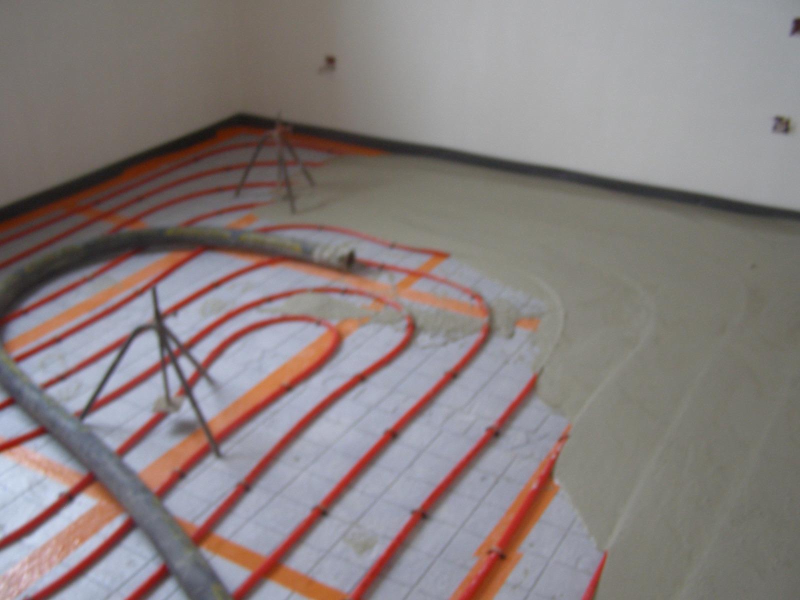 Chape Fluide Anhydrite sur plancher chauffant hydraulique