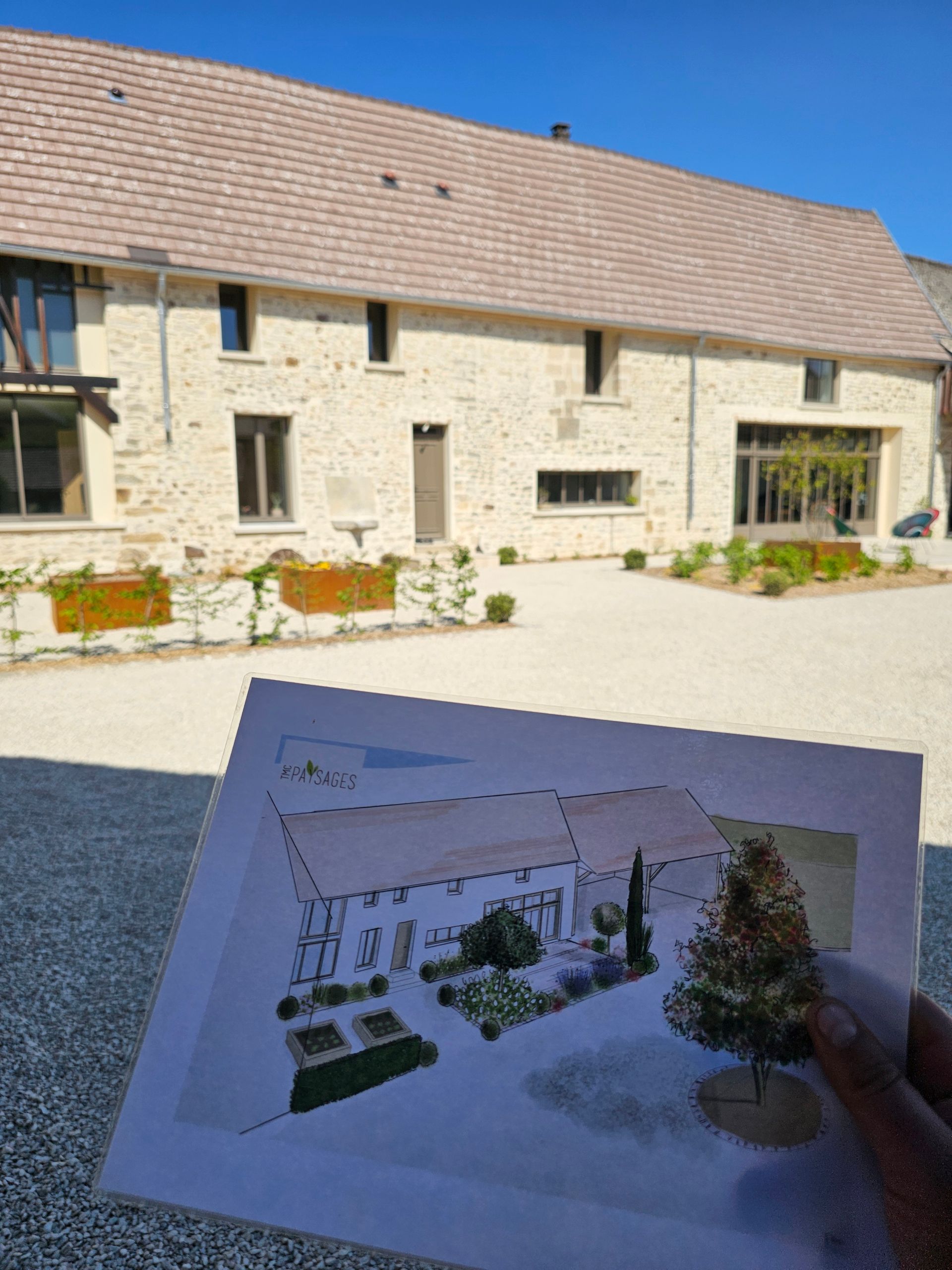 Dessins d'allées numériques et traditionnels