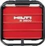 Un cuadro rojo con la palabra Hilti en él.