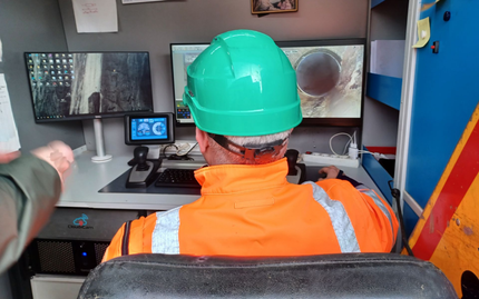 Inspection de canalisation par vidéo.