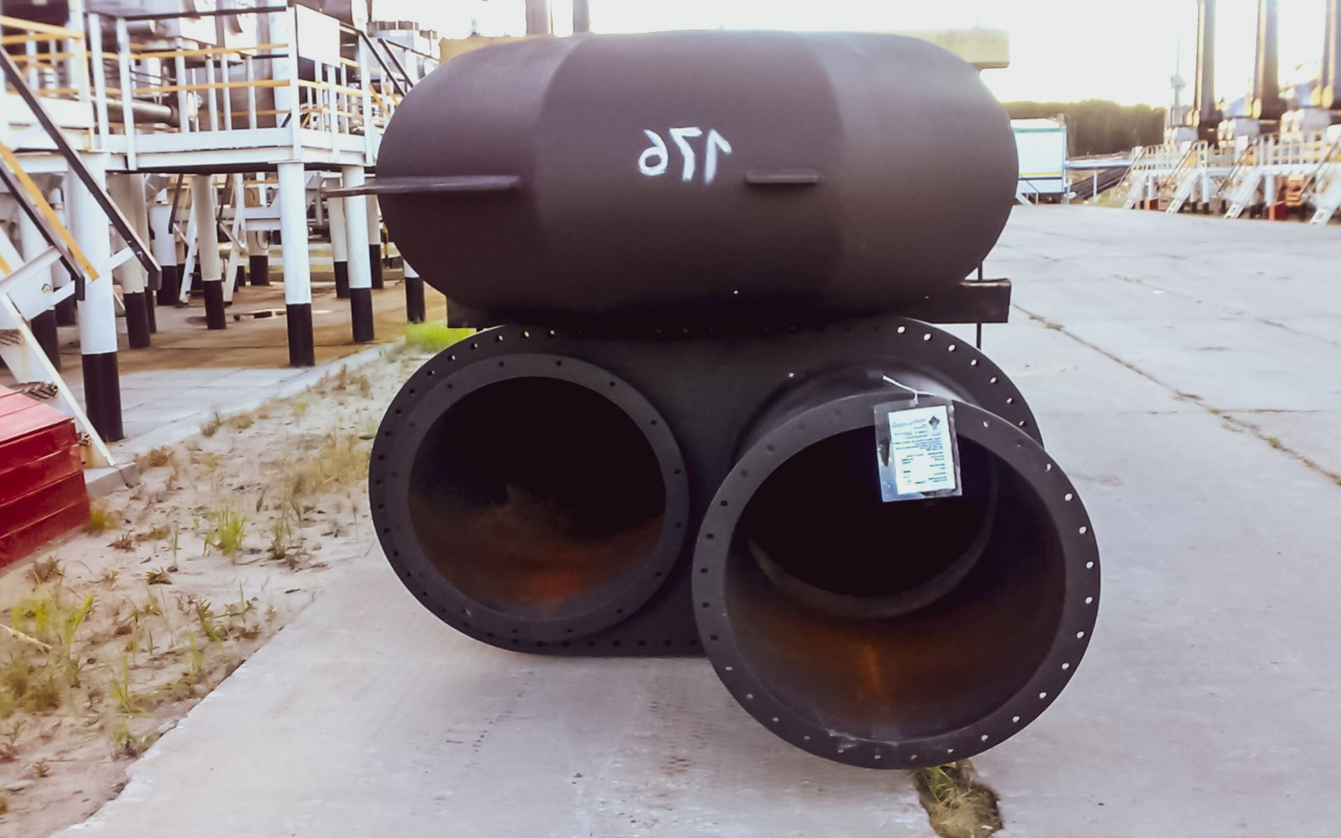 Un séparateur à  hydrocarbure.