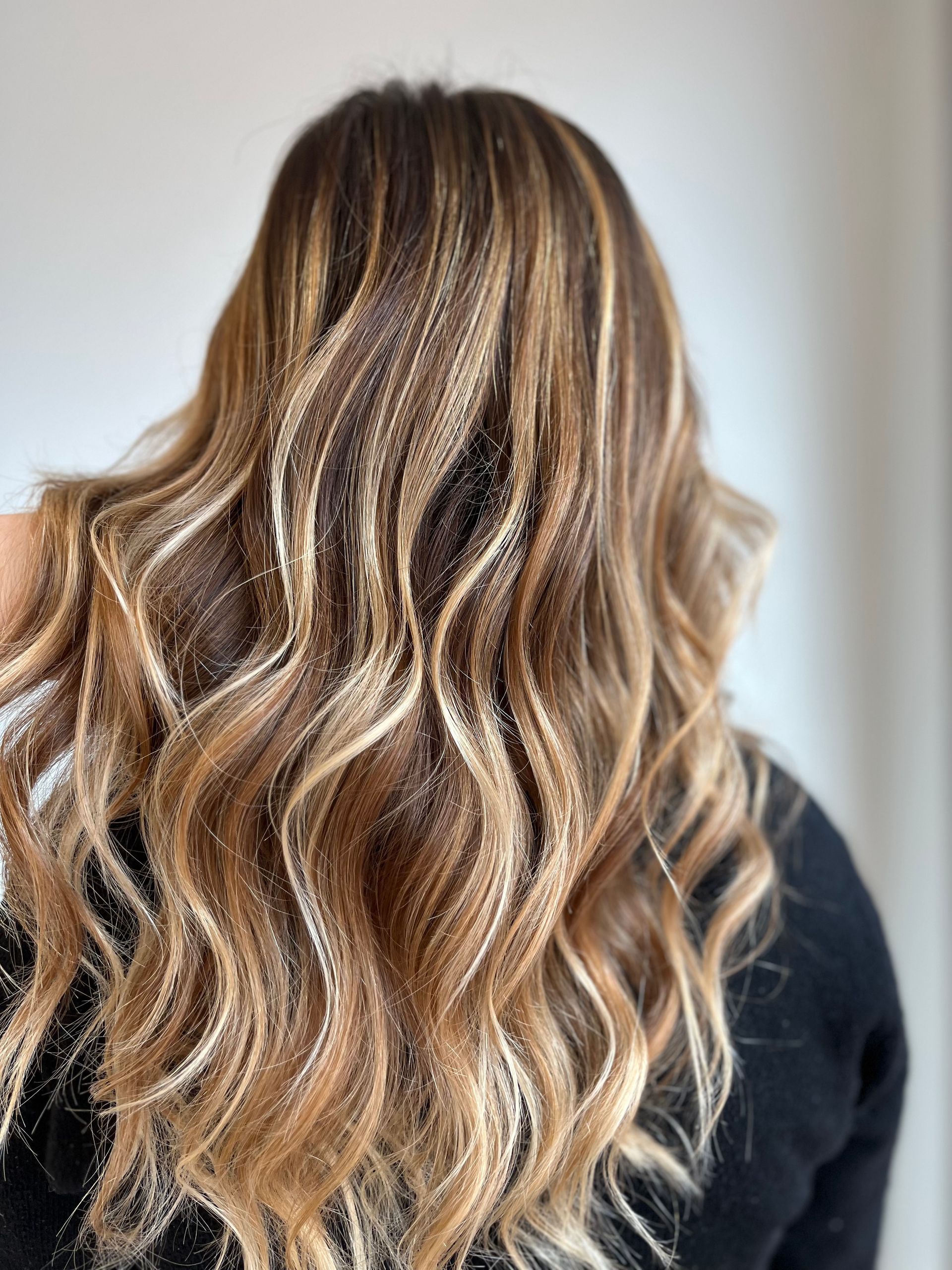 Des cheveux colorés longs