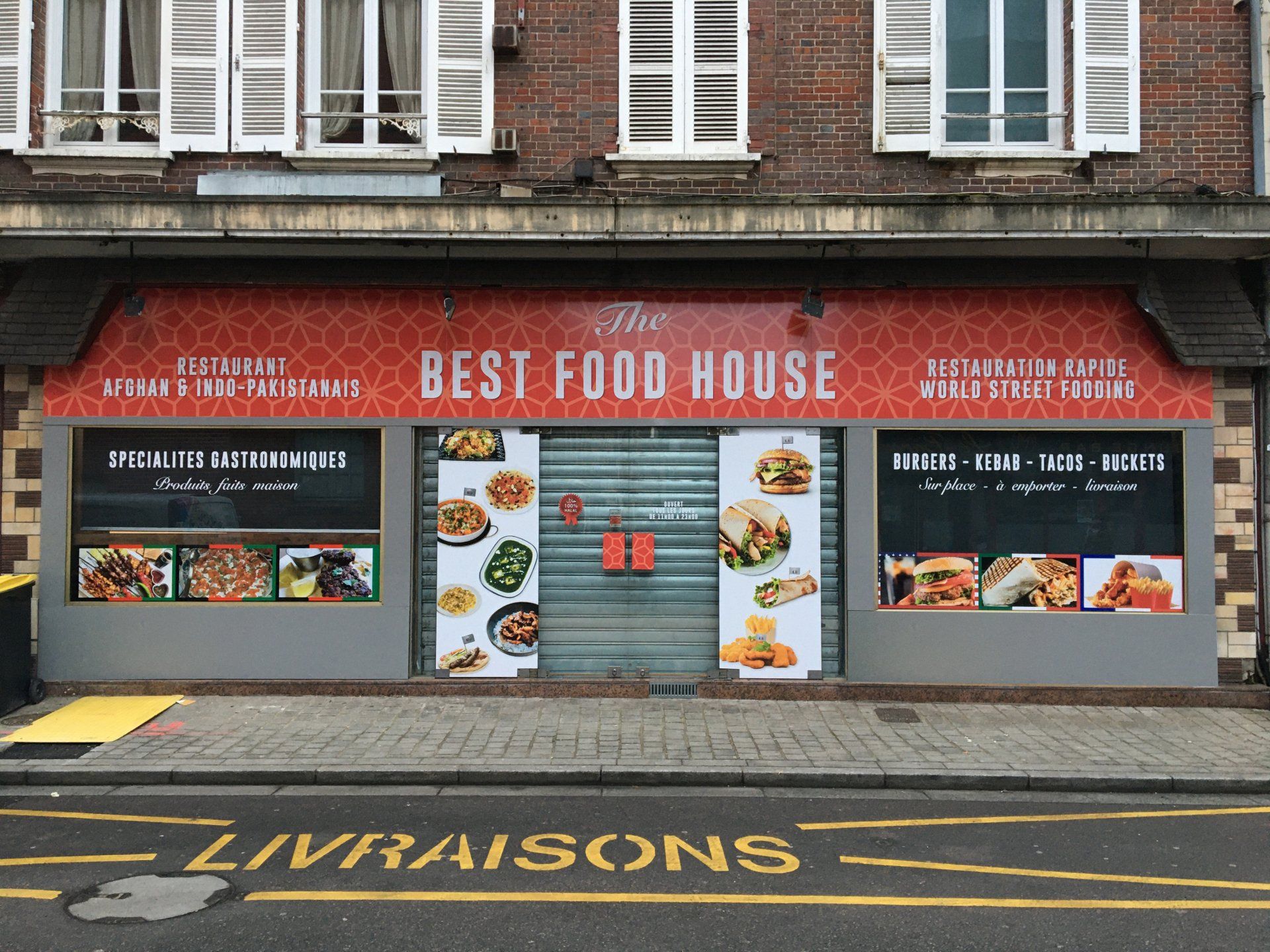 création facade de fast food