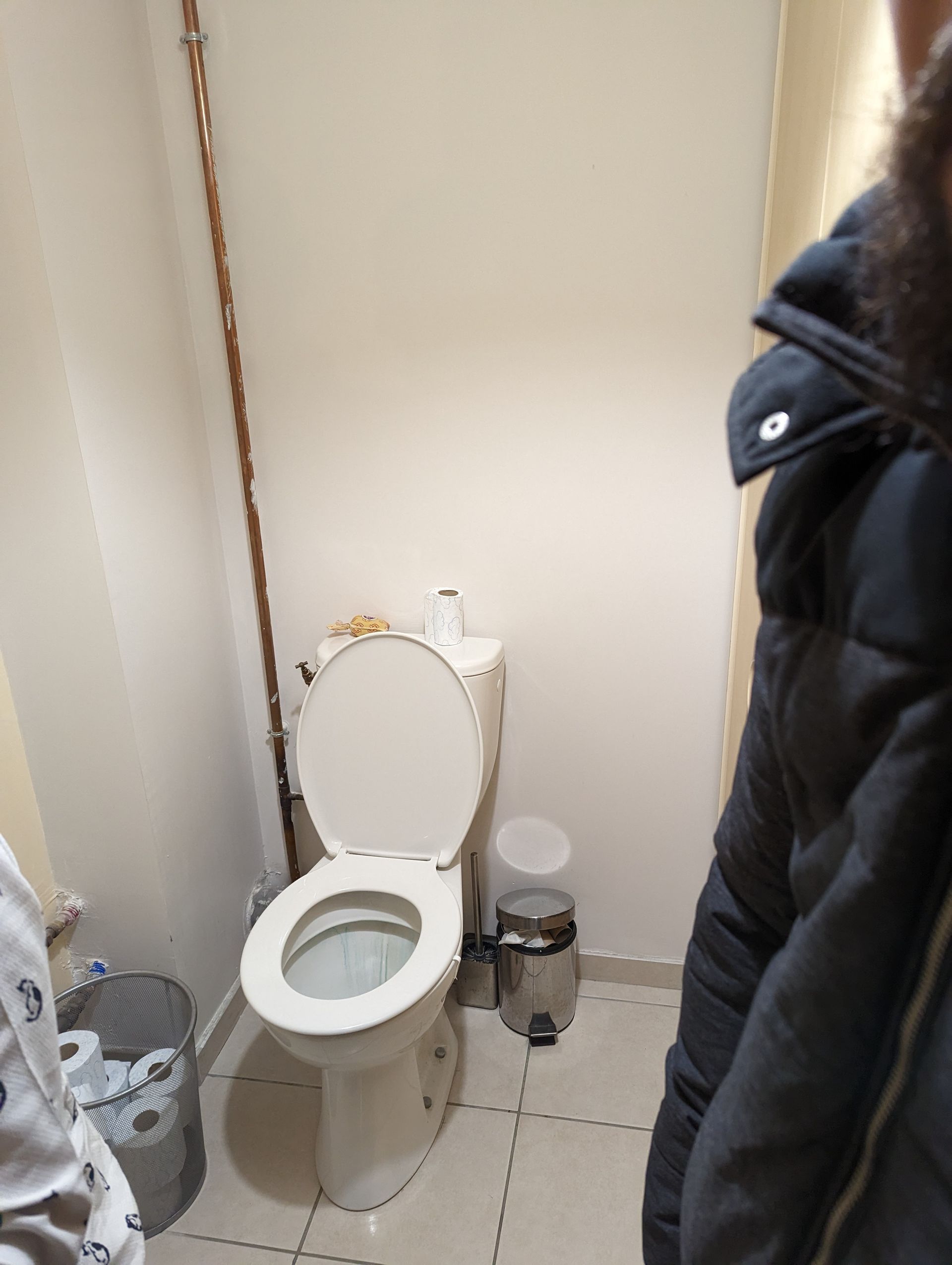 Pose de nouveau w.-c.