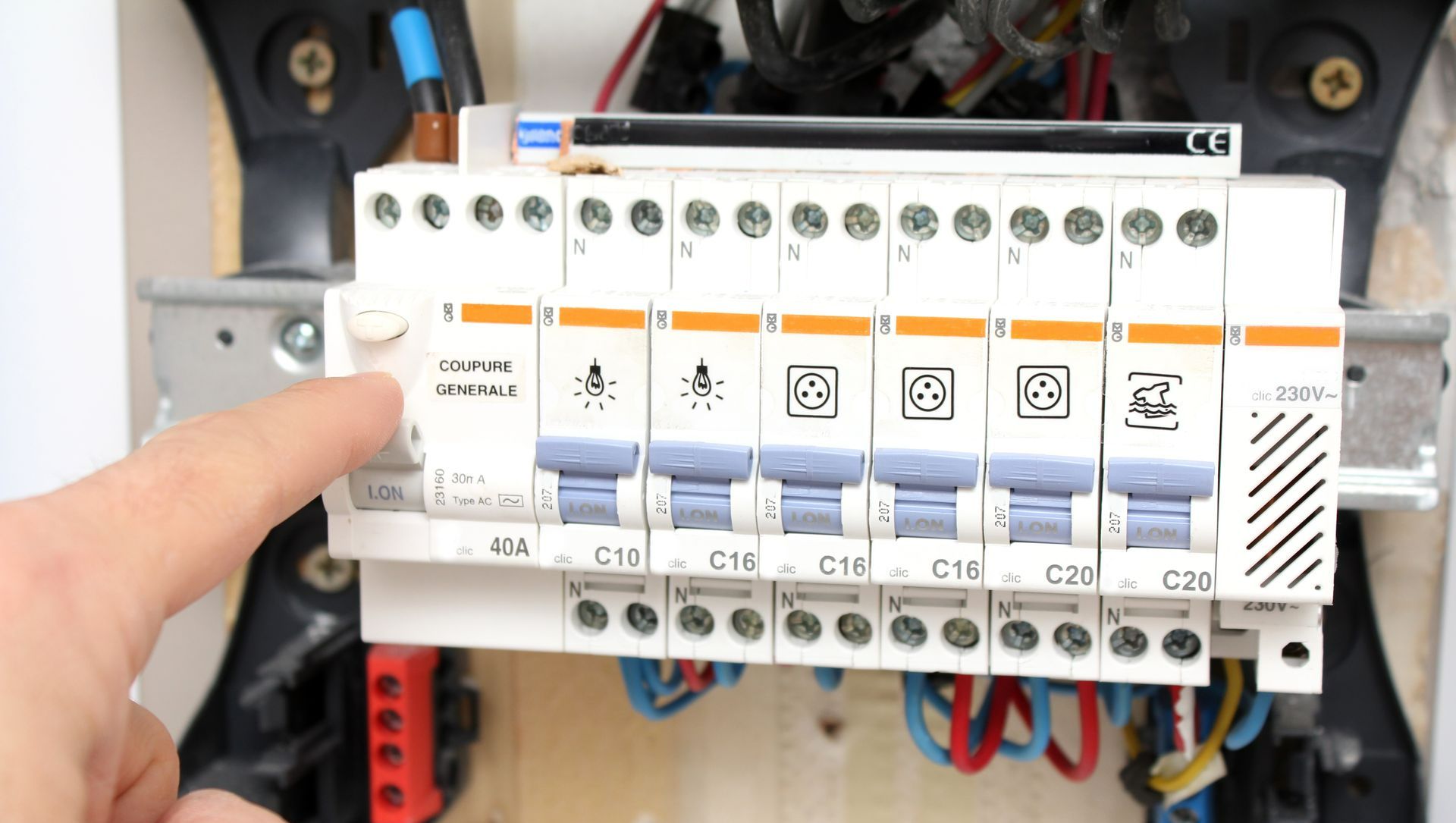 Un tableau électrique