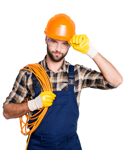 Électricien avec un casque