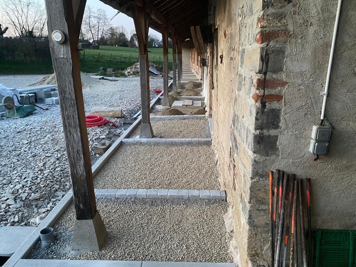 Travaux d'aménagement extérieur
