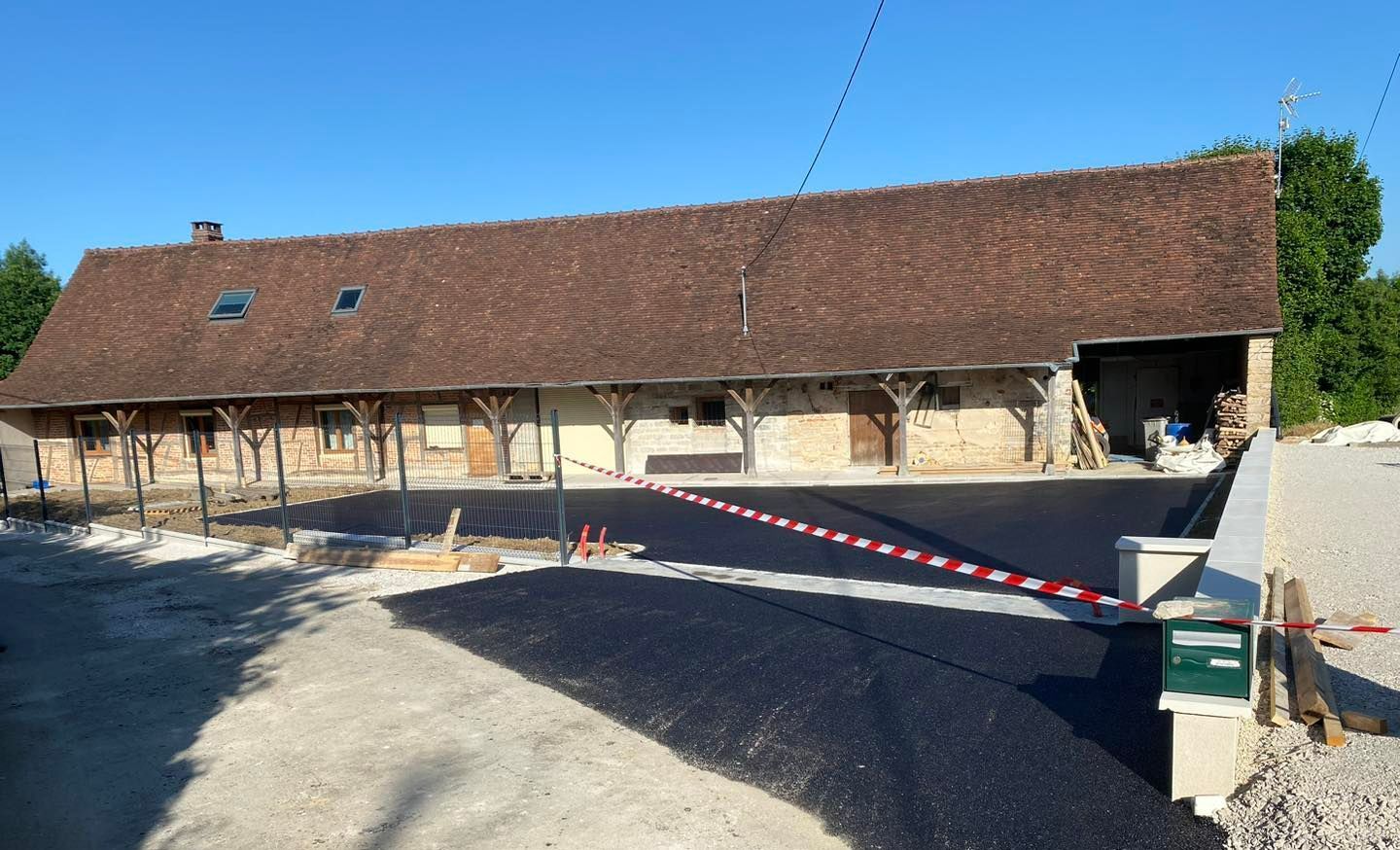 Pose de béton