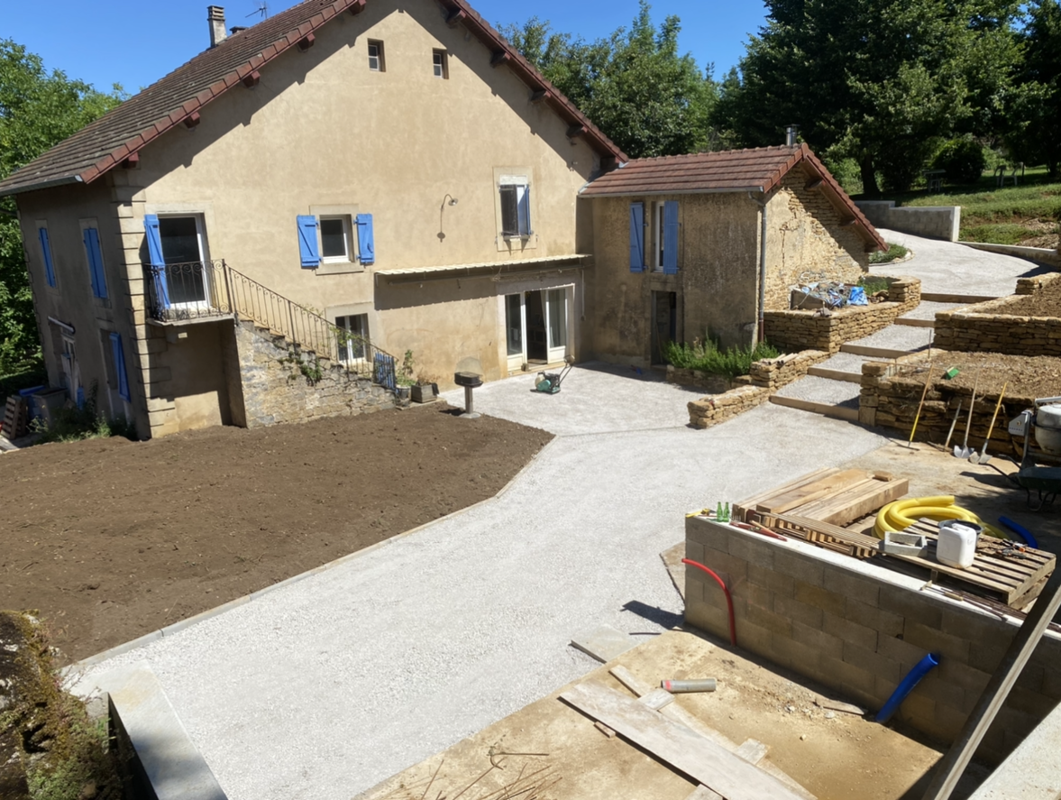 Aménagement allée de jardin