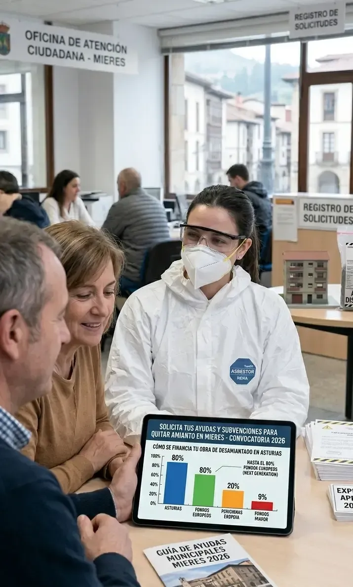 Información sobre ayudas para retirar amianto en Mieres
