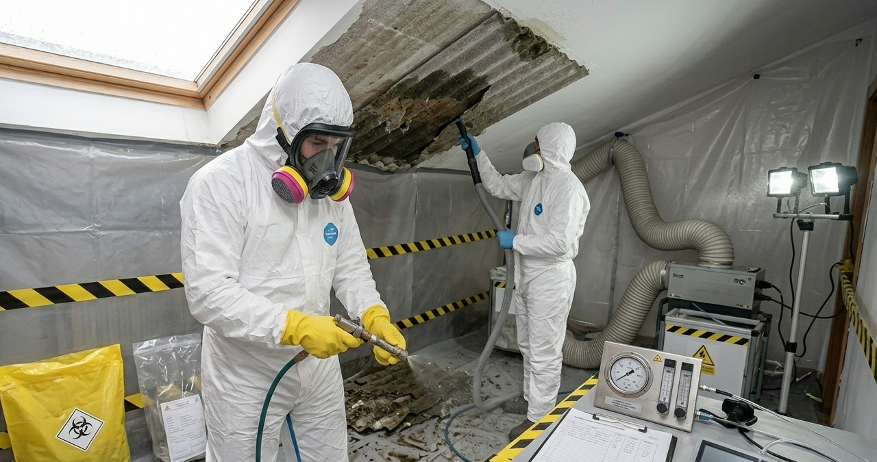 Retirada de uralita en Polígono PEPA de Avilés