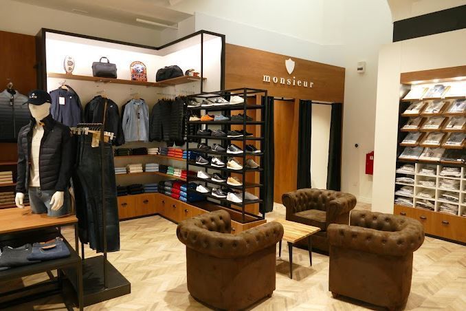 Magasin de prêt-à-porter pour homme
