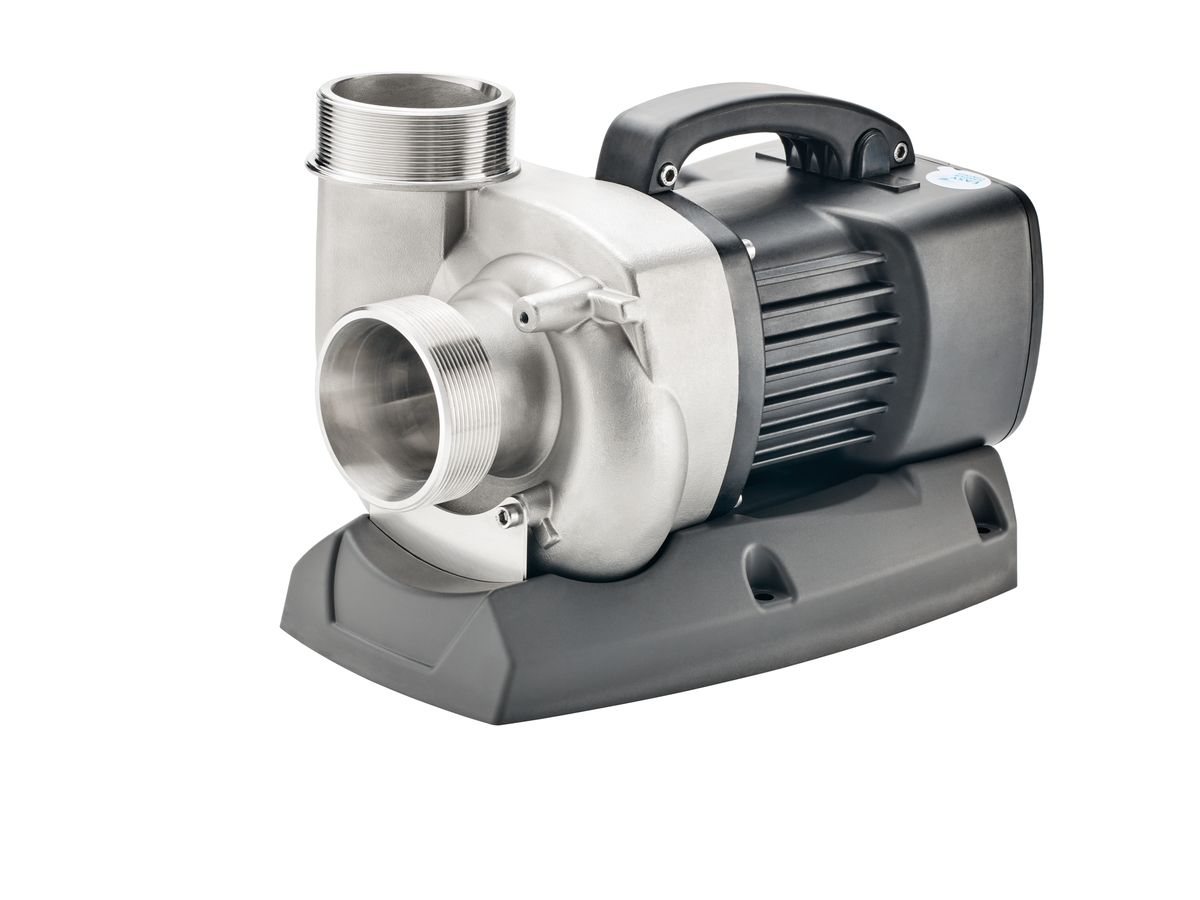 Ein zylindrischer Luftfilter mit Metallgehäuse und angeschlossenem Controller.