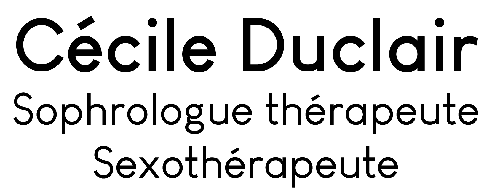 Logo Cécile Duclair : sophrologue thérapeute sexothérapeute