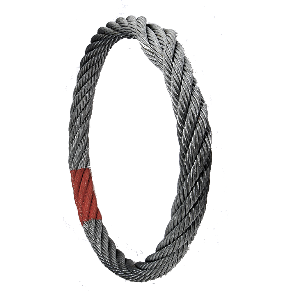 Eine Nahaufnahme eines Seils in Form der Zahl 0 auf weißem Hintergrund.