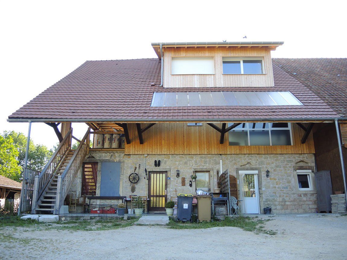 aménagement d'un loft dans ferme existante