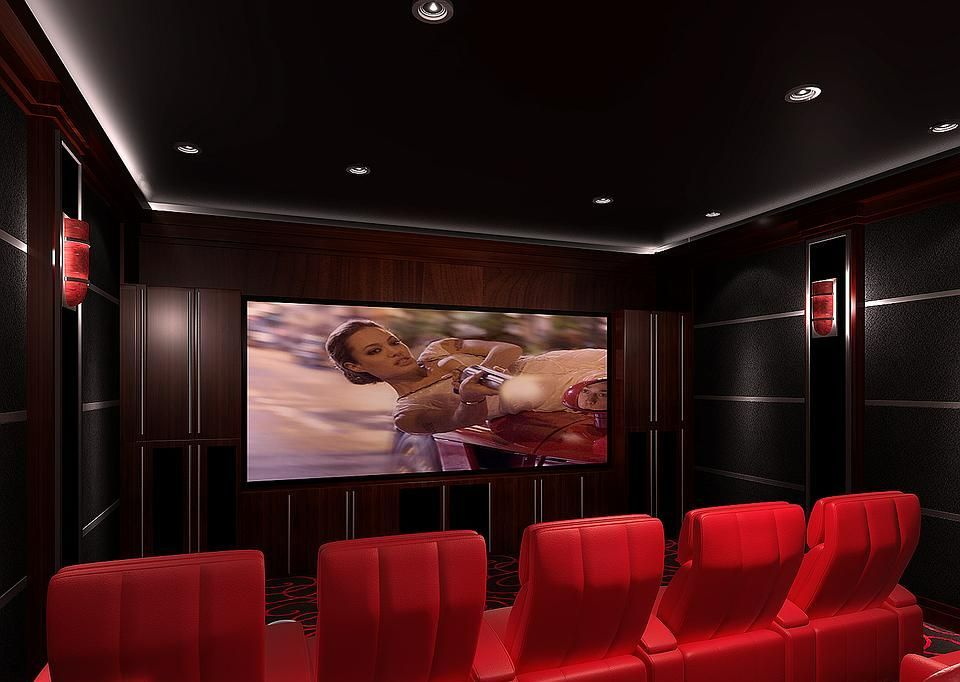 Home cinéma fauteuils rouge 5 places