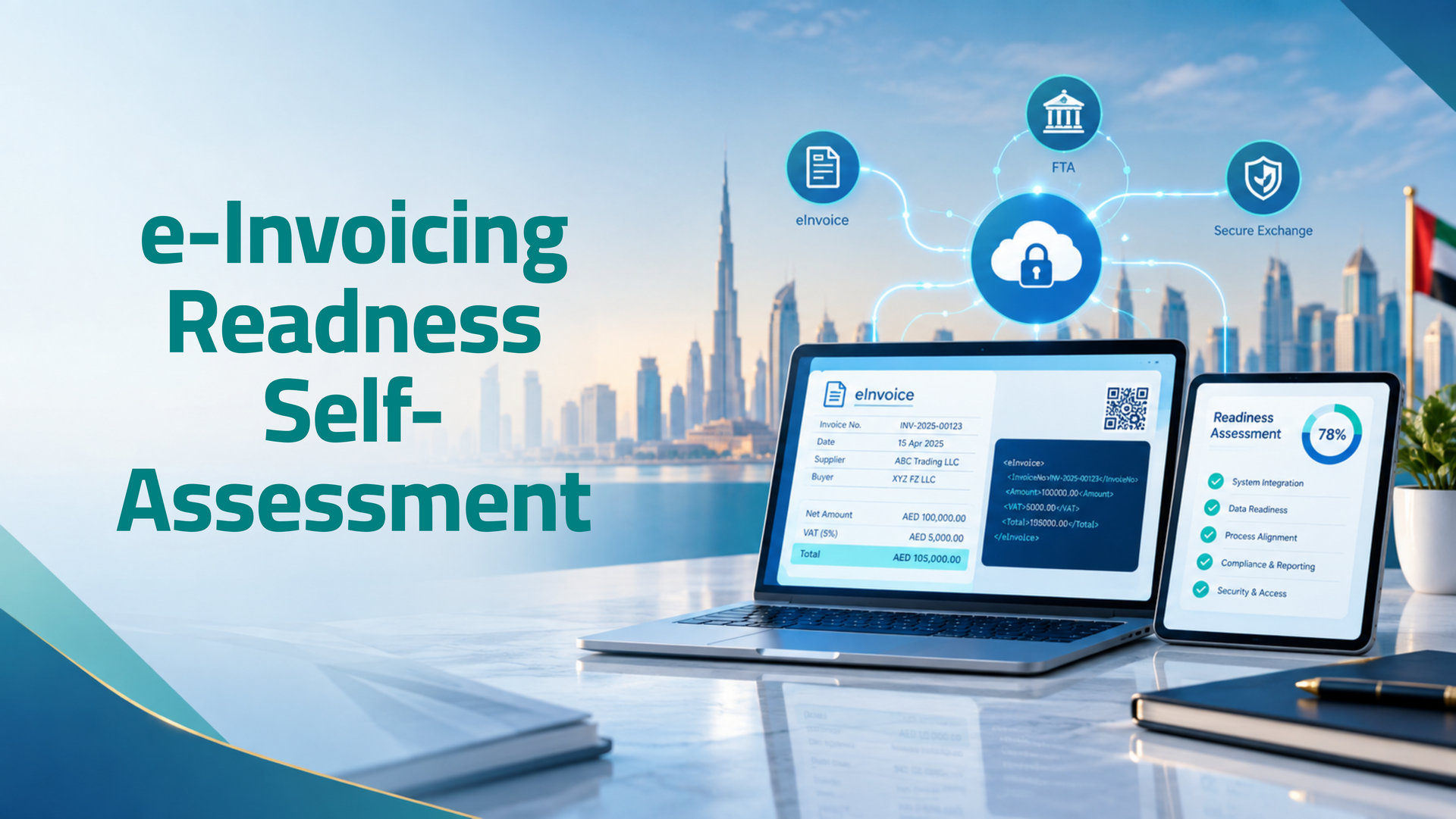 UAE E-Invoicing Readiness Calculator
Is your business ready for UAE e-Invoicing? Answer 10 quick questions to receive an indicative readiness score, implementation profile, and preparation priorities.