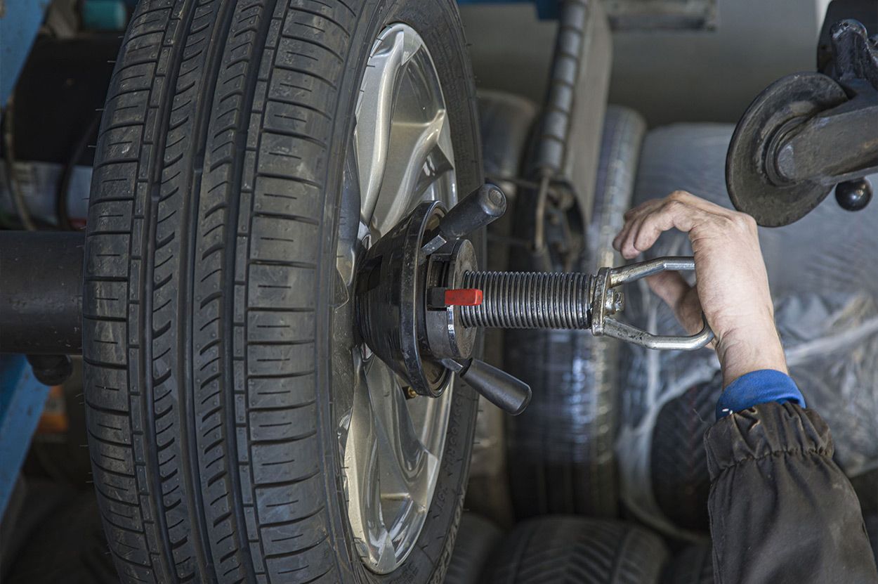 Calibrage d'un Pneus de voiture neufs