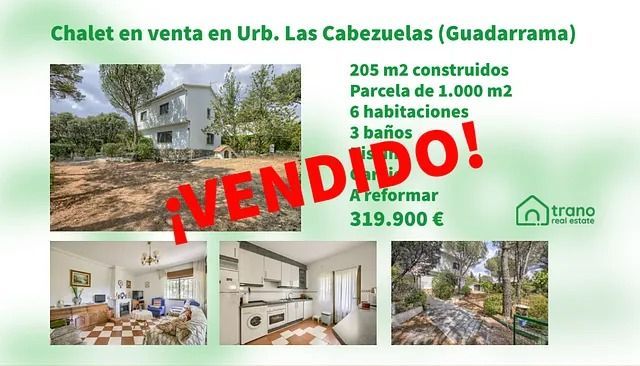 Chalet en venta en urb. las cabezuelas ( guadarrama ) has been sold