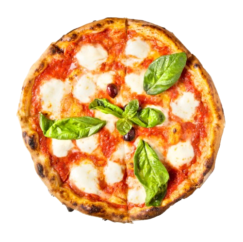 Un disegno di due pomodori appesi a una vite.