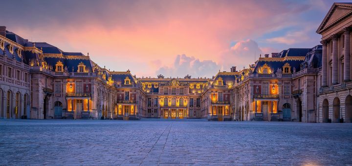 Le château de Versailles.