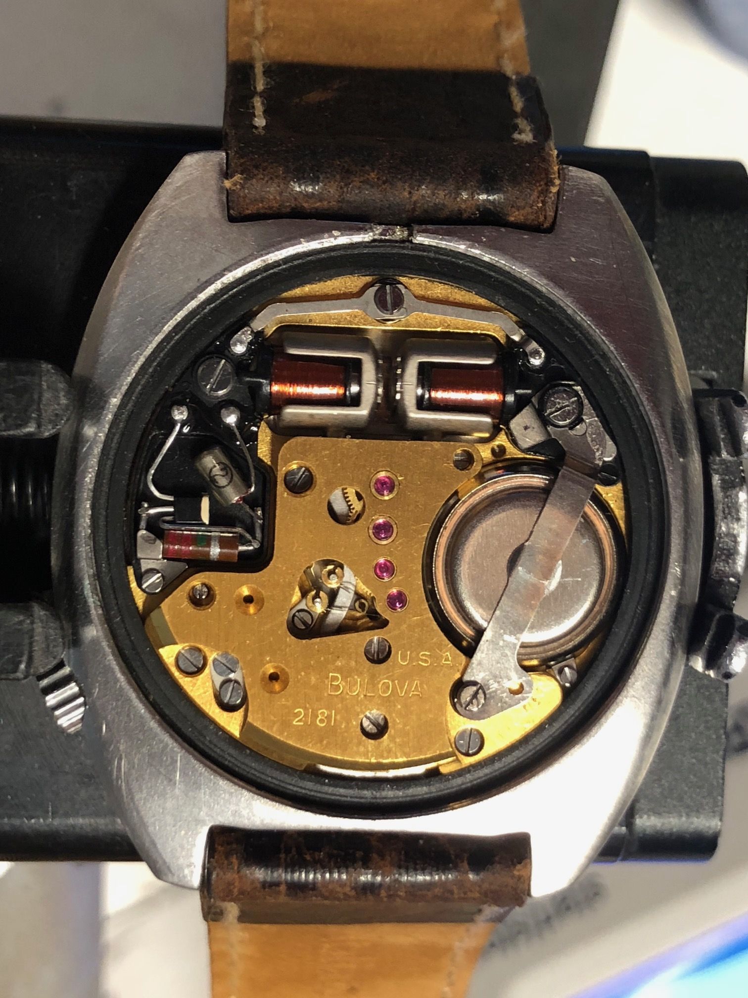 L'arrière d'une montre des USA.