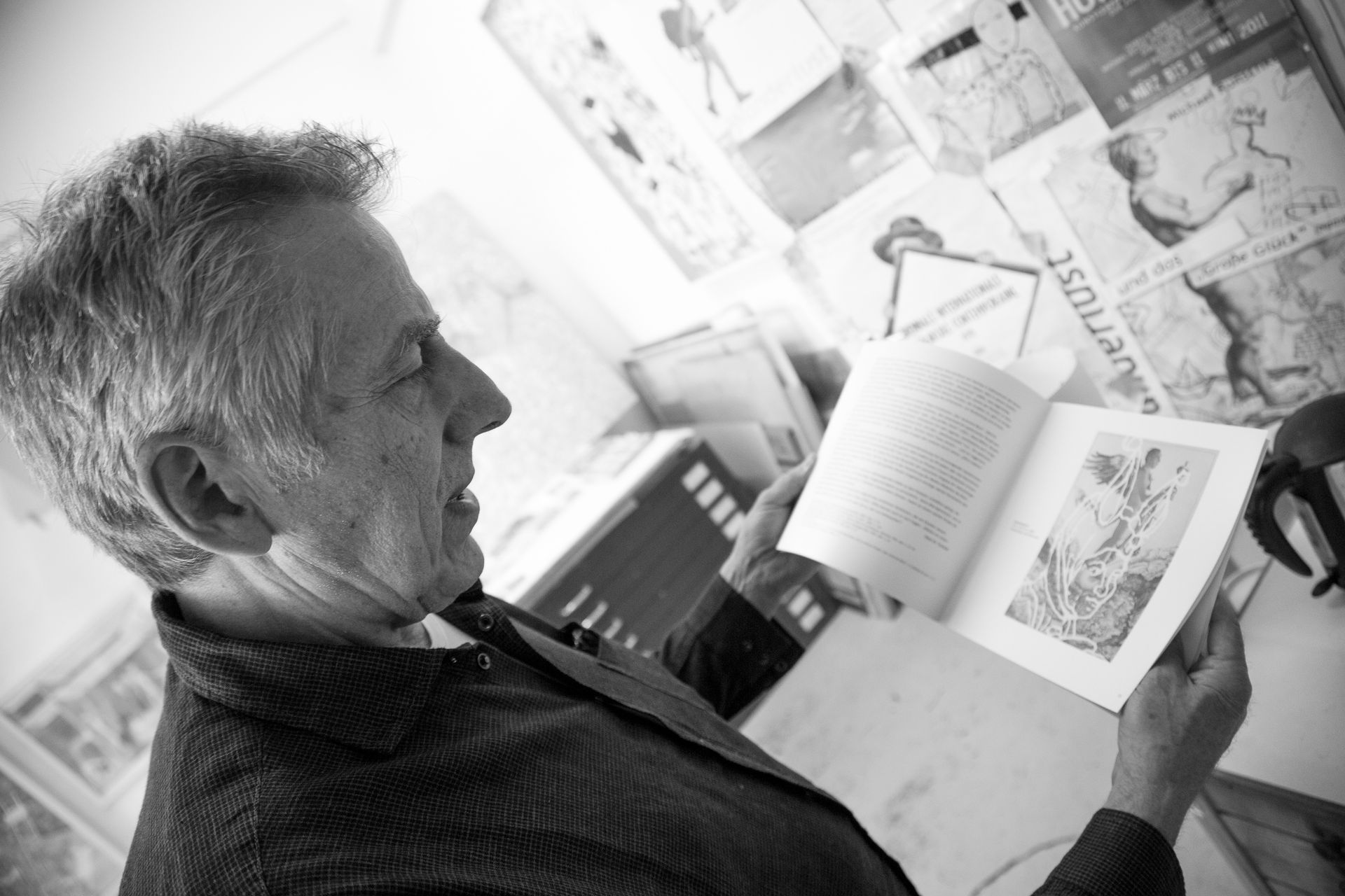 Michael Runschke im Atelier