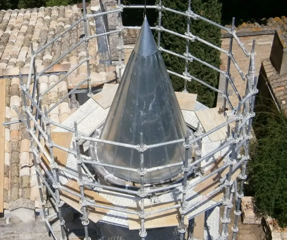 Rénovation d'un tour en zinc
