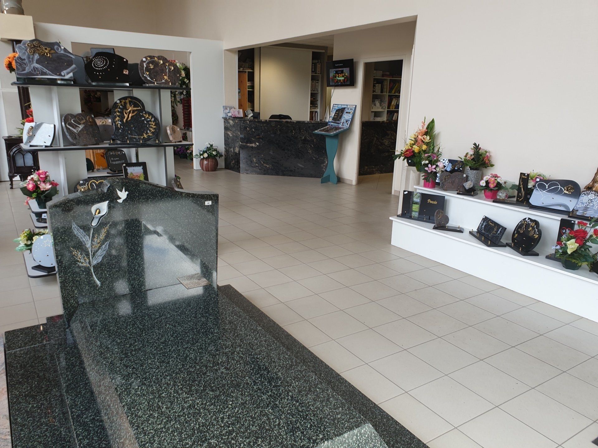 Intérieur de notre marbrerie