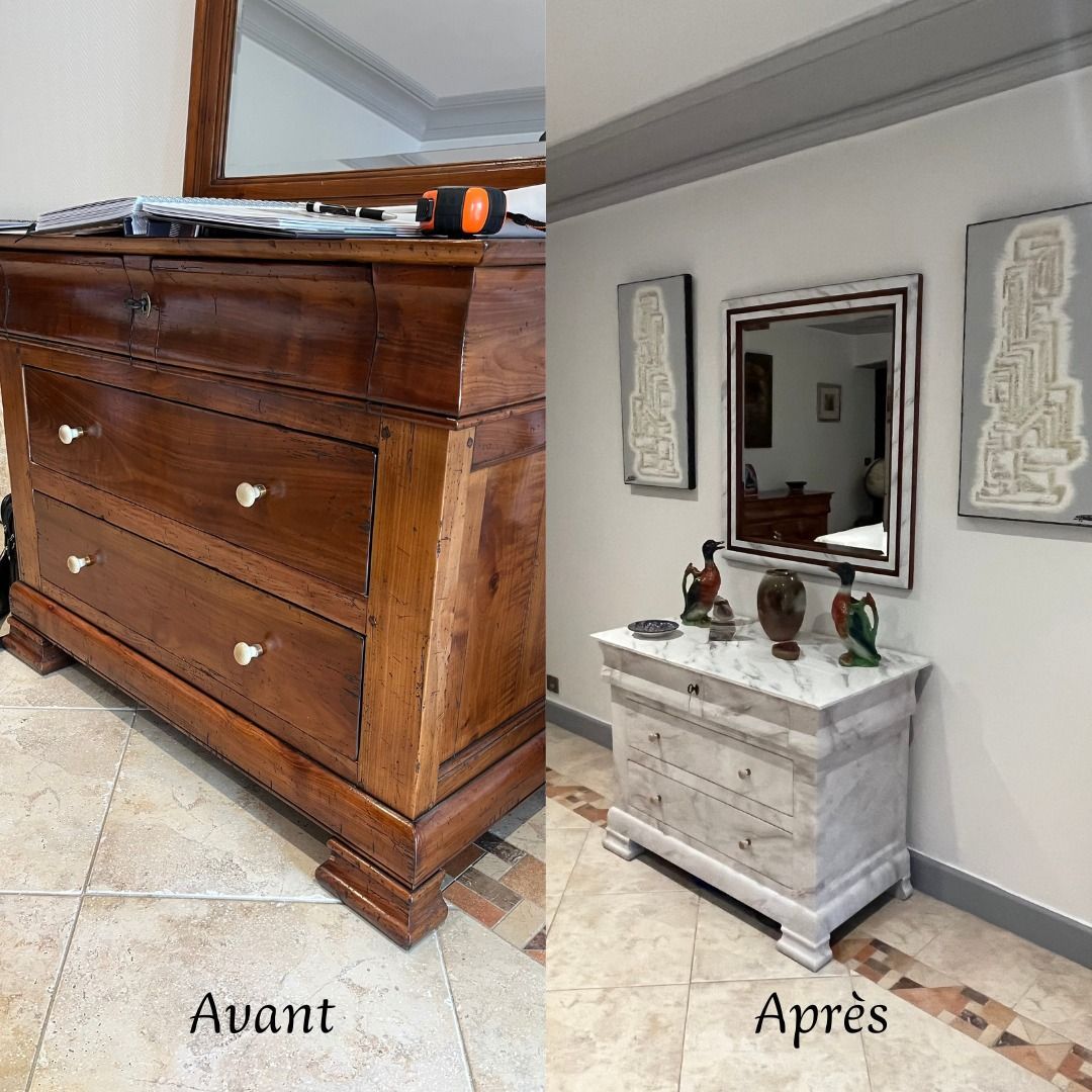 Relooking d'une commode en bois