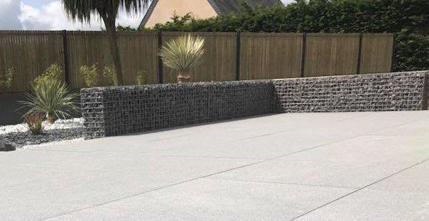 Muret en gabion