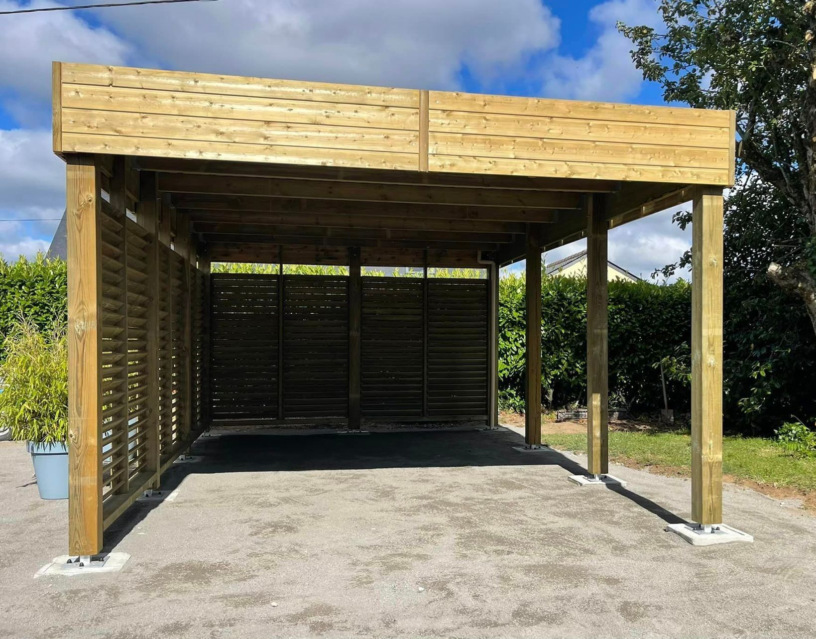 Carport en bois