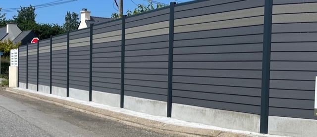 Clôture de lamelles en PVC