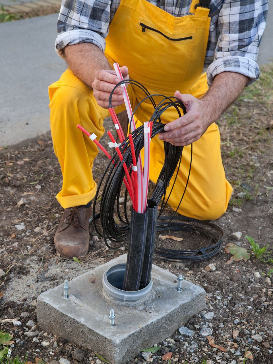 Travaux pour recevoir la fibre