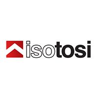 Le logo d'isotosi est un logo rouge et noir sur fond blanc.