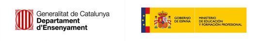 Una imagen borrosa de una bandera de la Generalitat de Cataluña y una bandera española.