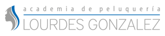El logotipo de la academia de peluquería Lourdes González