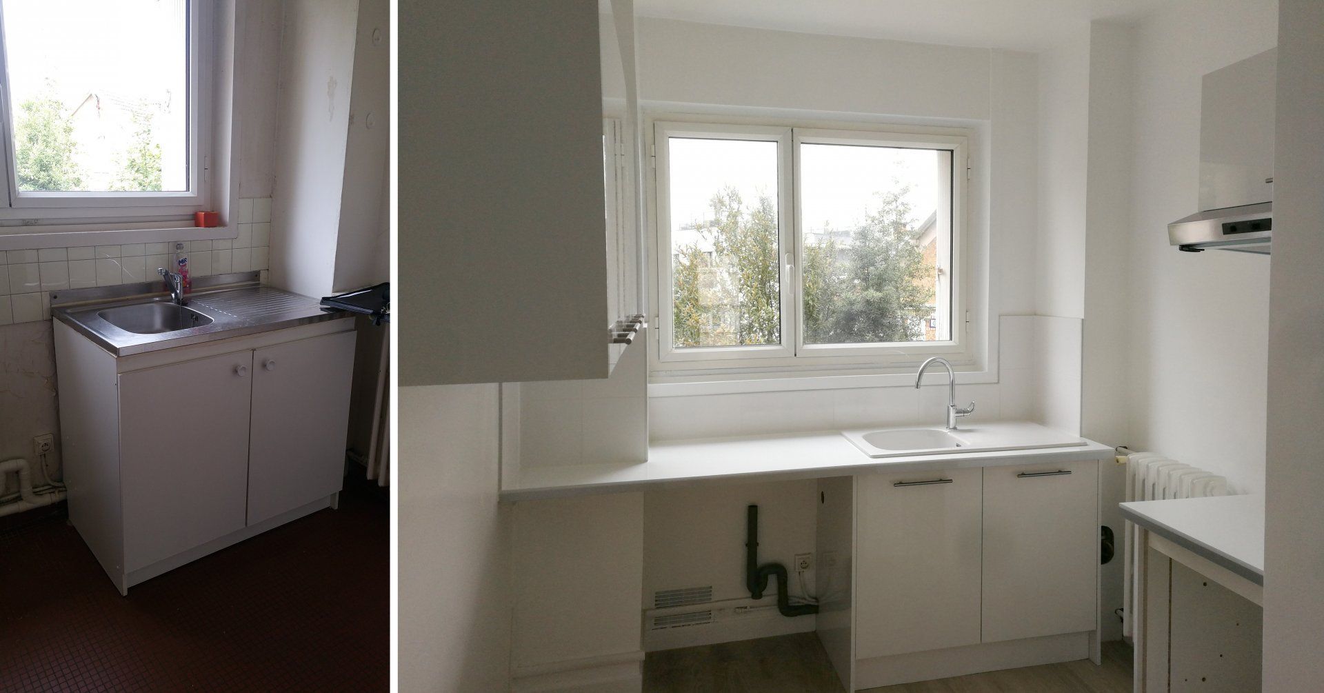 Avant et après une rénovation de cuisine