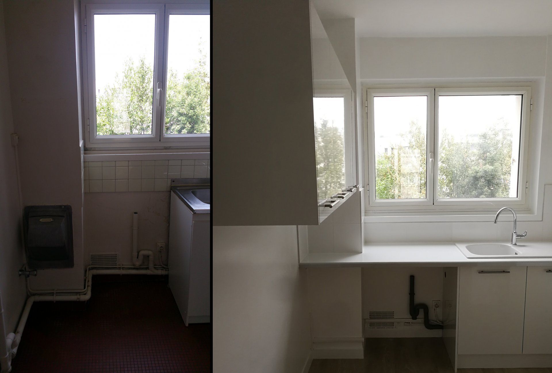 Avant et après une rénovation de cuisine 2