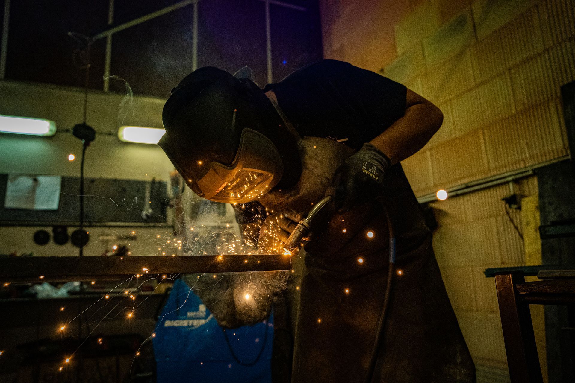 Soudure d'une pièce industrielle