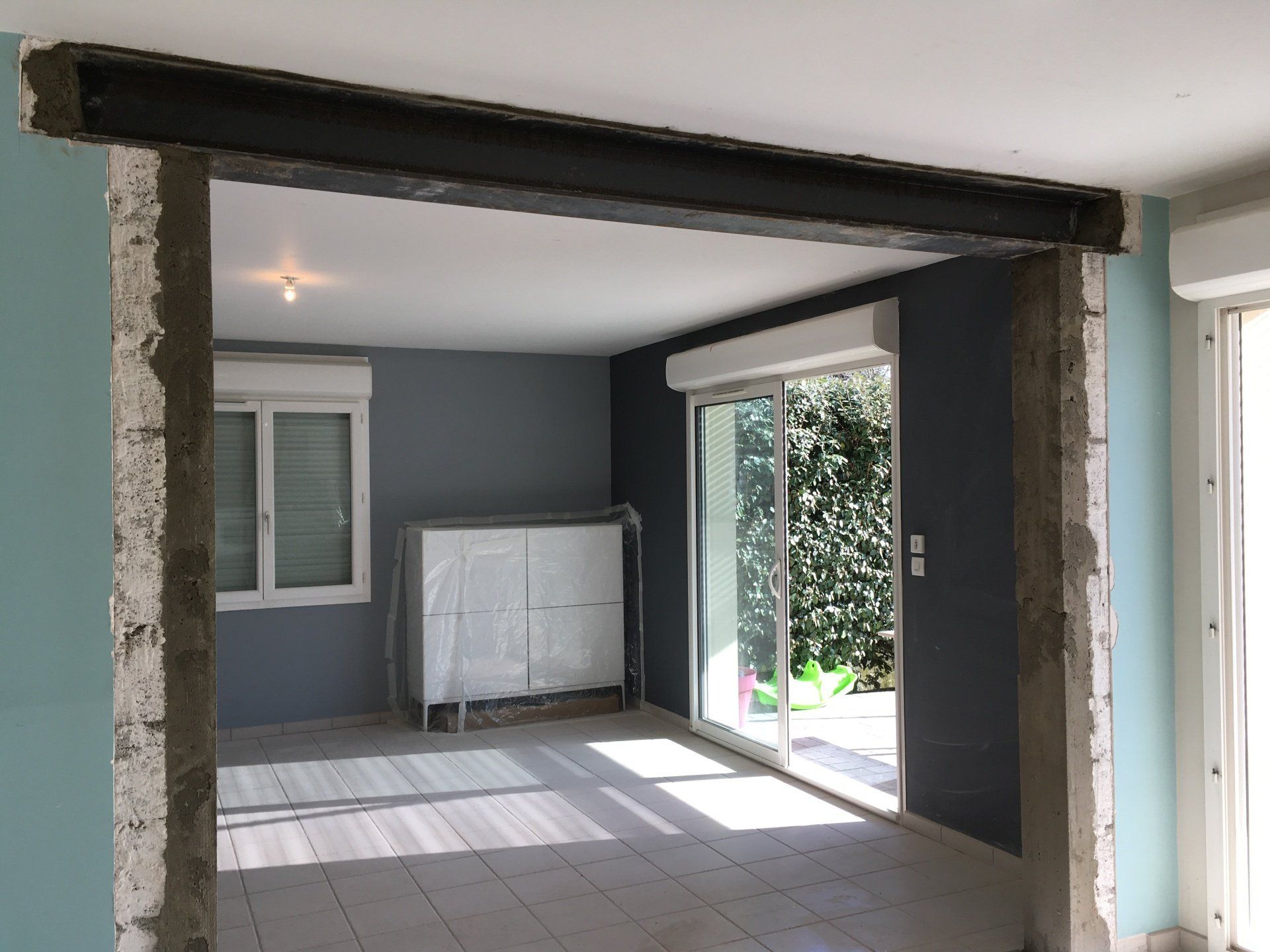 Ouverture de murs réalisée par notre société