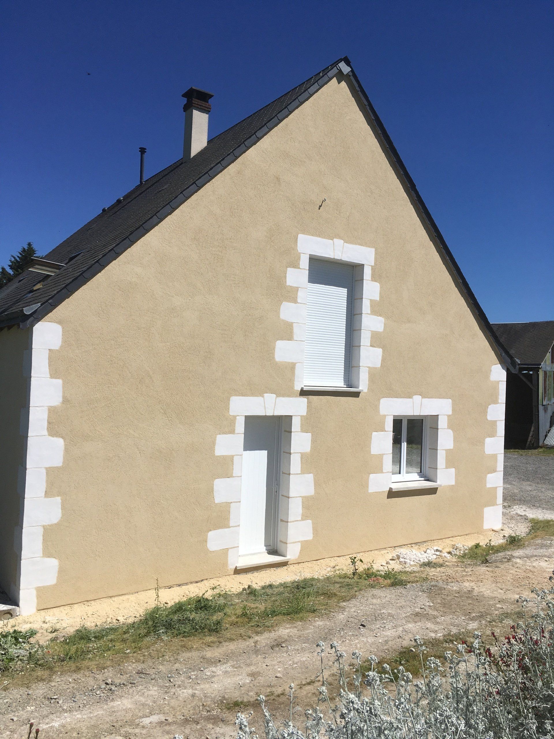 Façade d'une maison réalisée par notre société