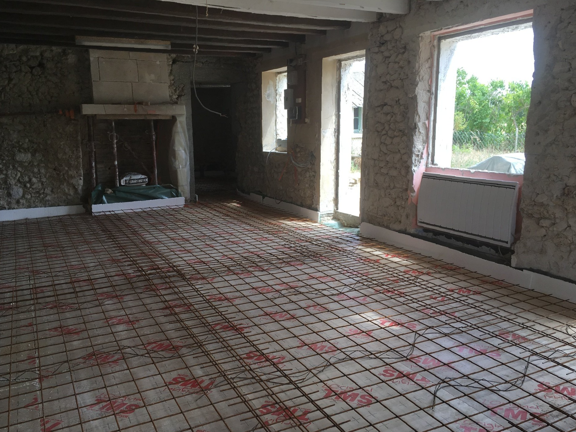 Dallage intérieur d'une maison