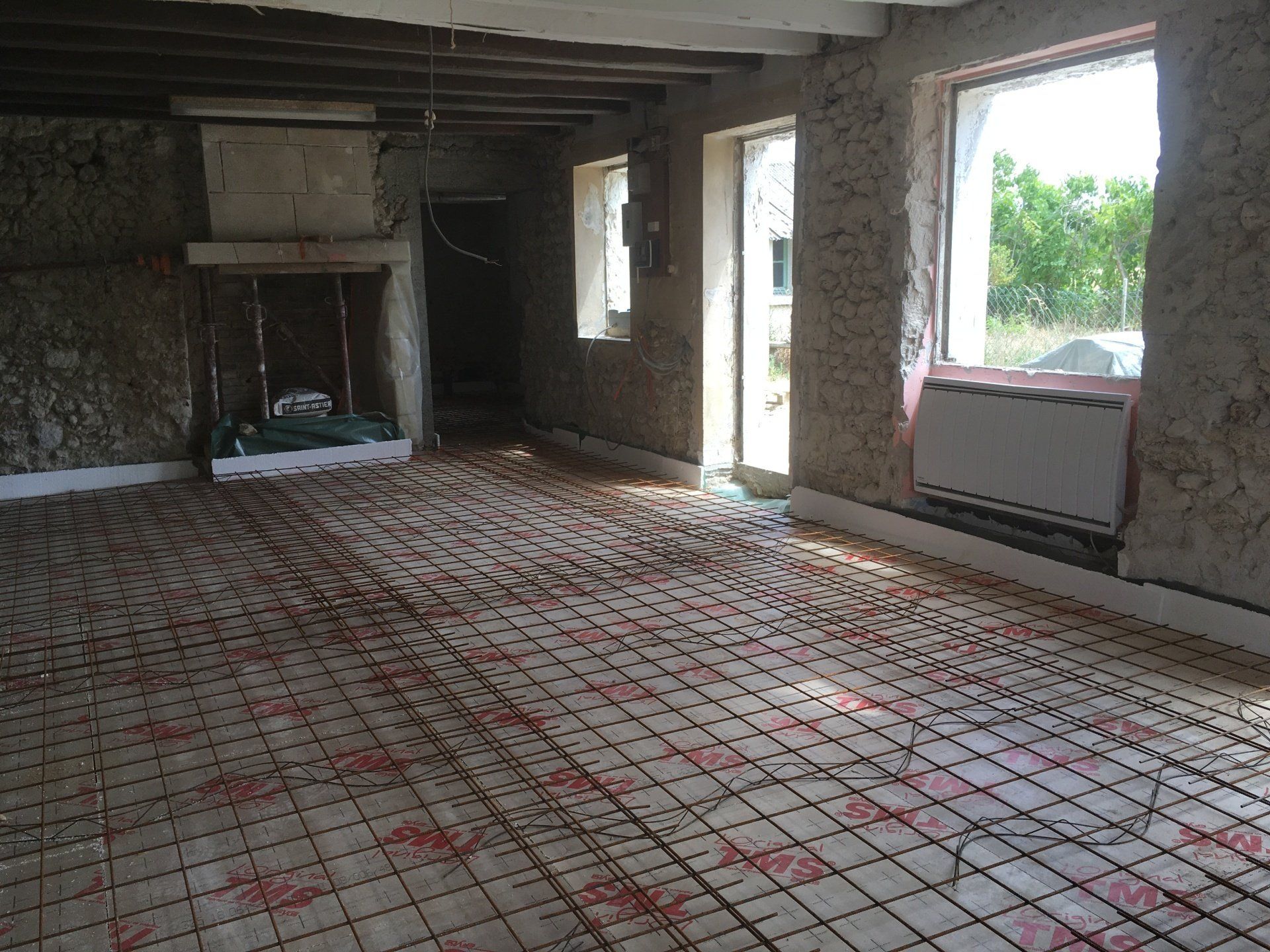 Chape pour le sol réalisée par notre société