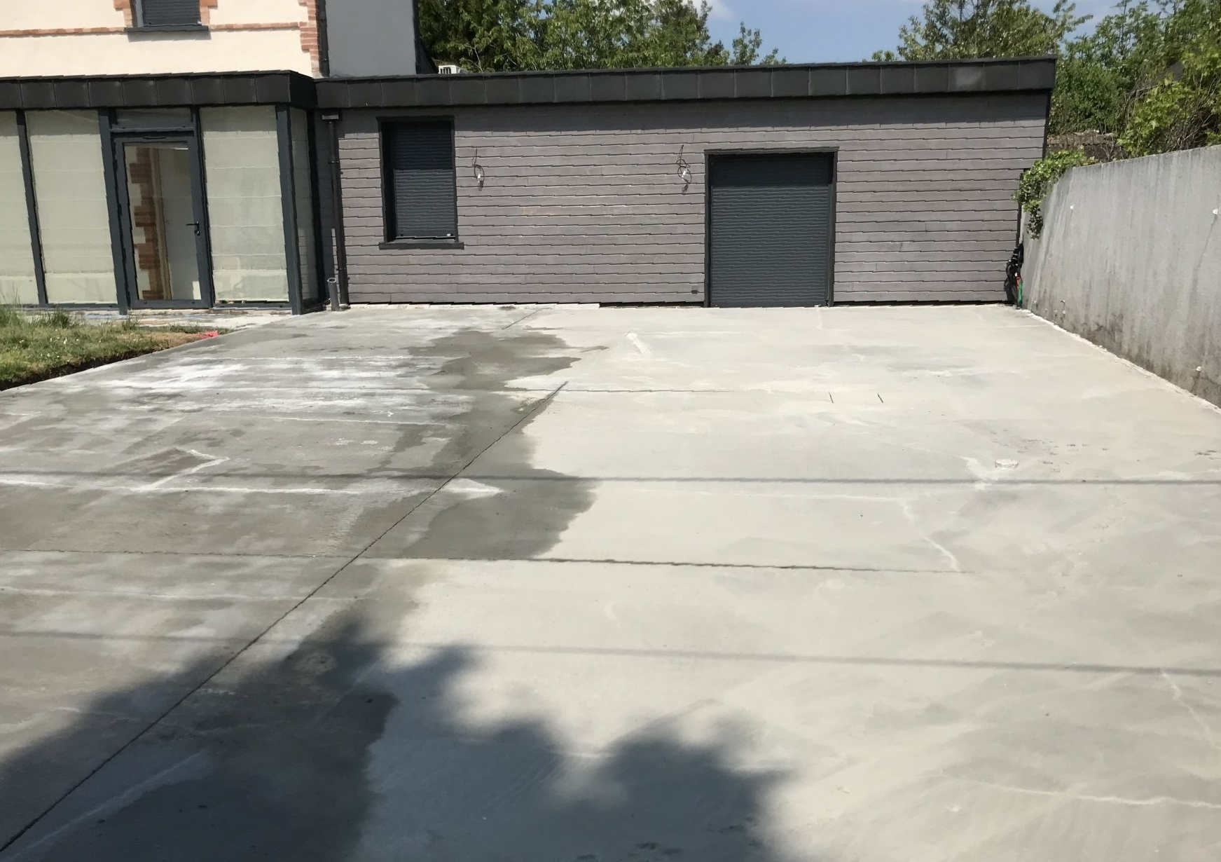 Dallage béton d'une maison