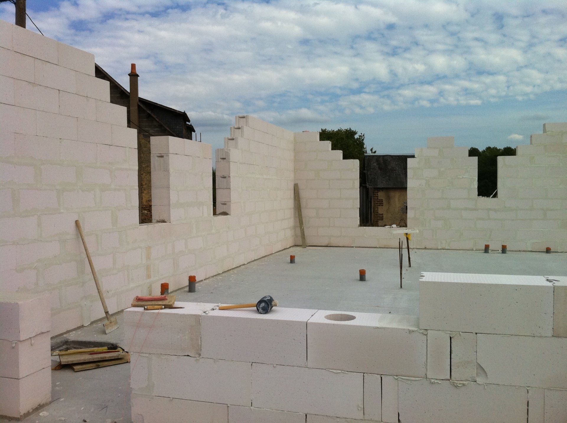 Fondations parpaings