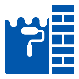 Peinture sur un mur en briques.